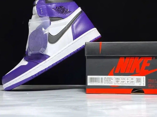 Kicktheory Jordan Air Purple Court 555088-500 OG High 1 0624